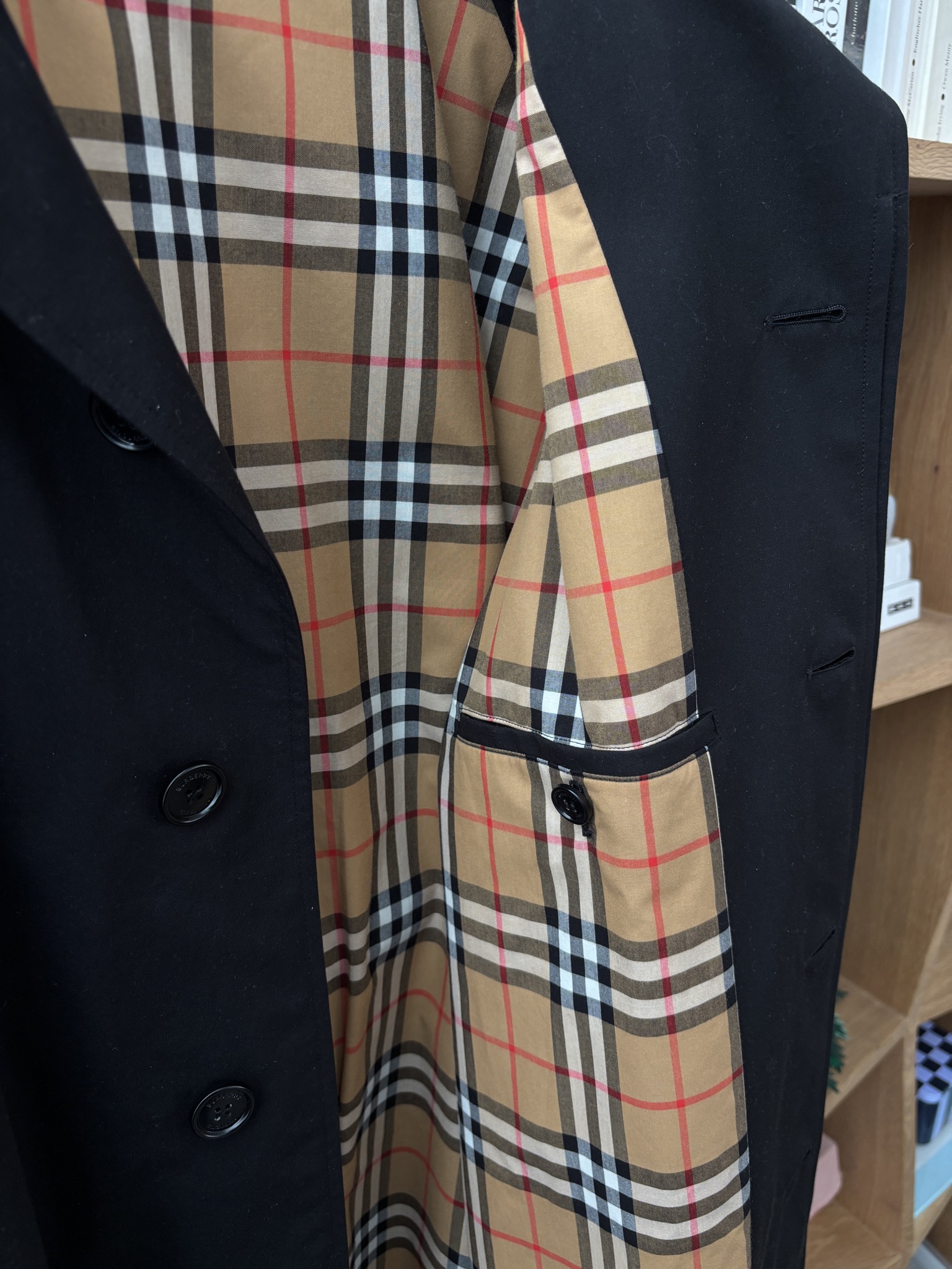 Burberry Black Camden Heritage Car Coat 54 thumbnail 7