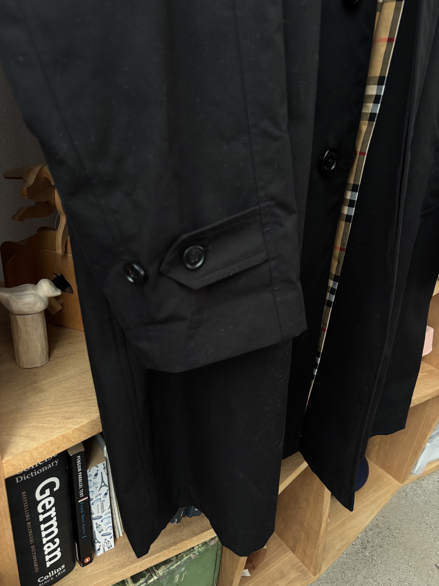 Burberry Black Camden Heritage Car Coat 54 thumbnail 6