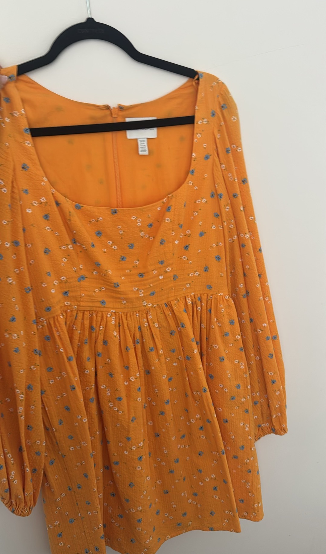 Alice McCall Orange Floral Mini Dress (Size 10)