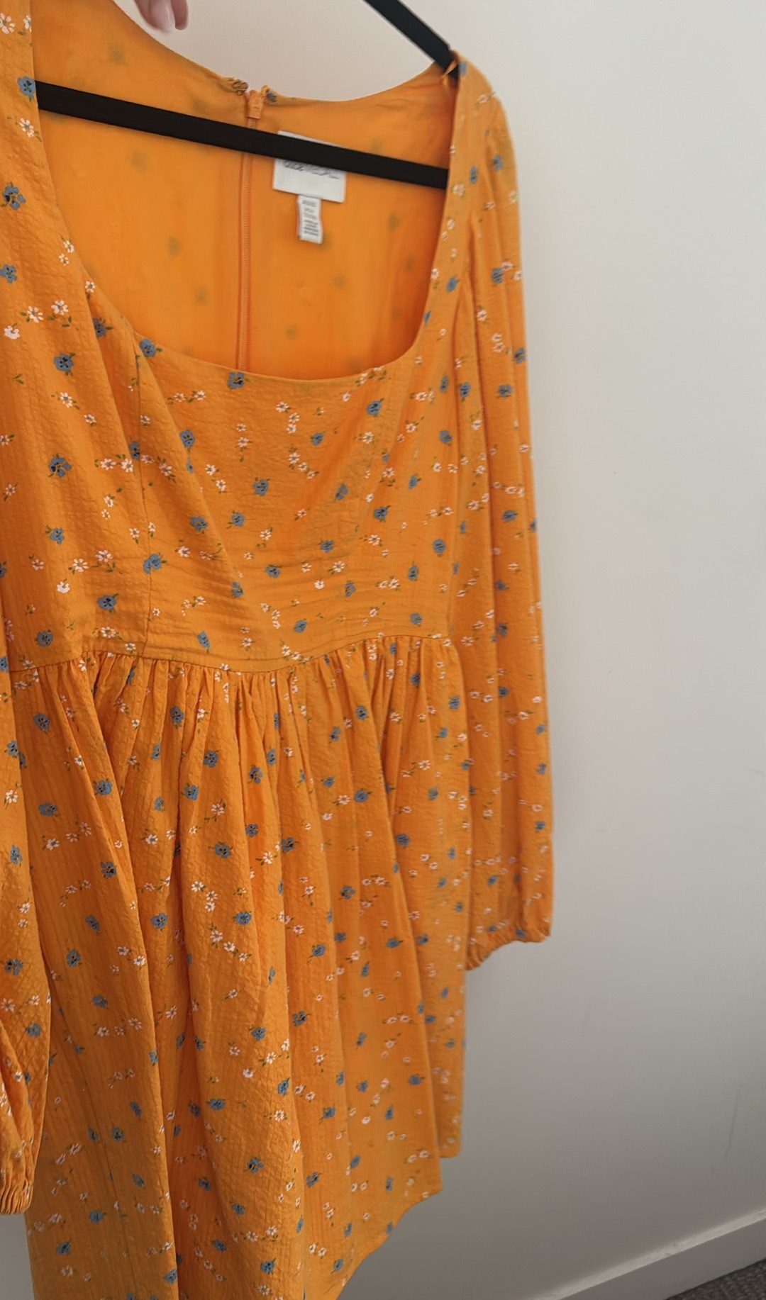 Alice McCall Orange Floral Mini Dress (Size 10) thumbnail 5