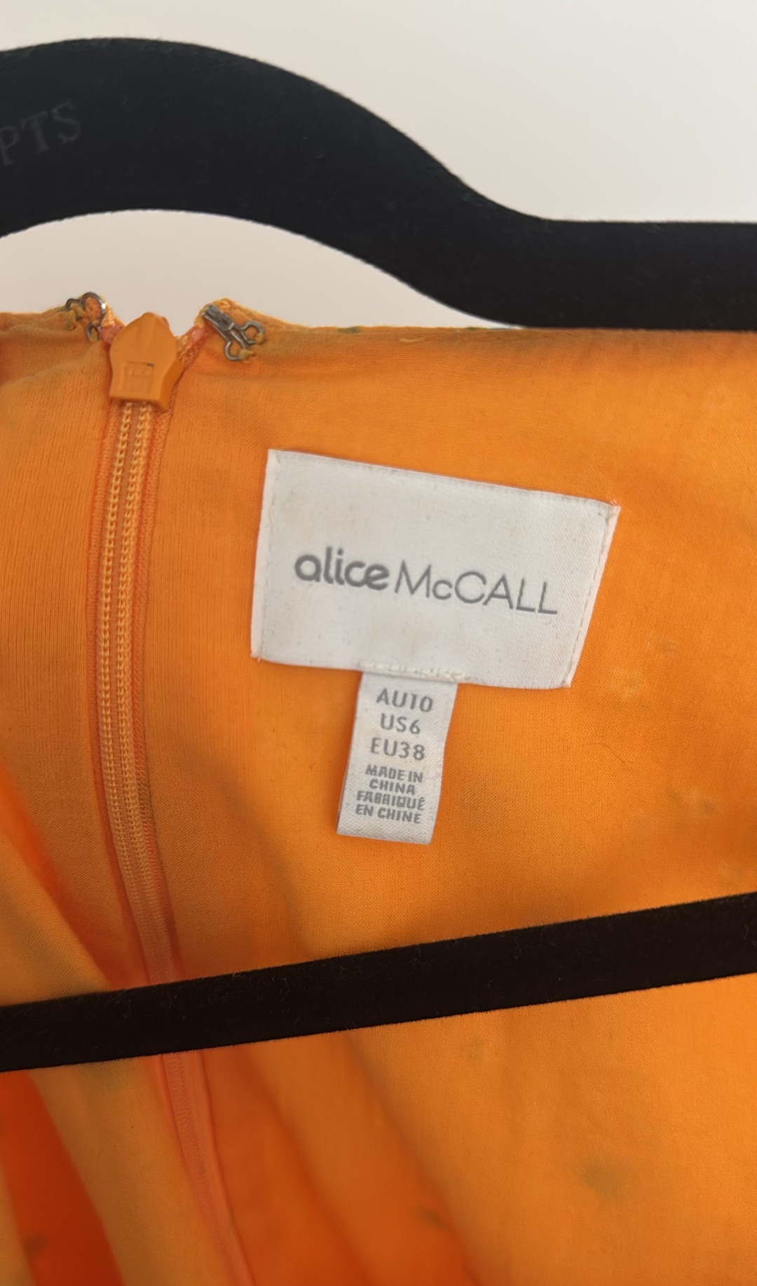 Alice McCall Orange Floral Mini Dress (Size 10) thumbnail 6