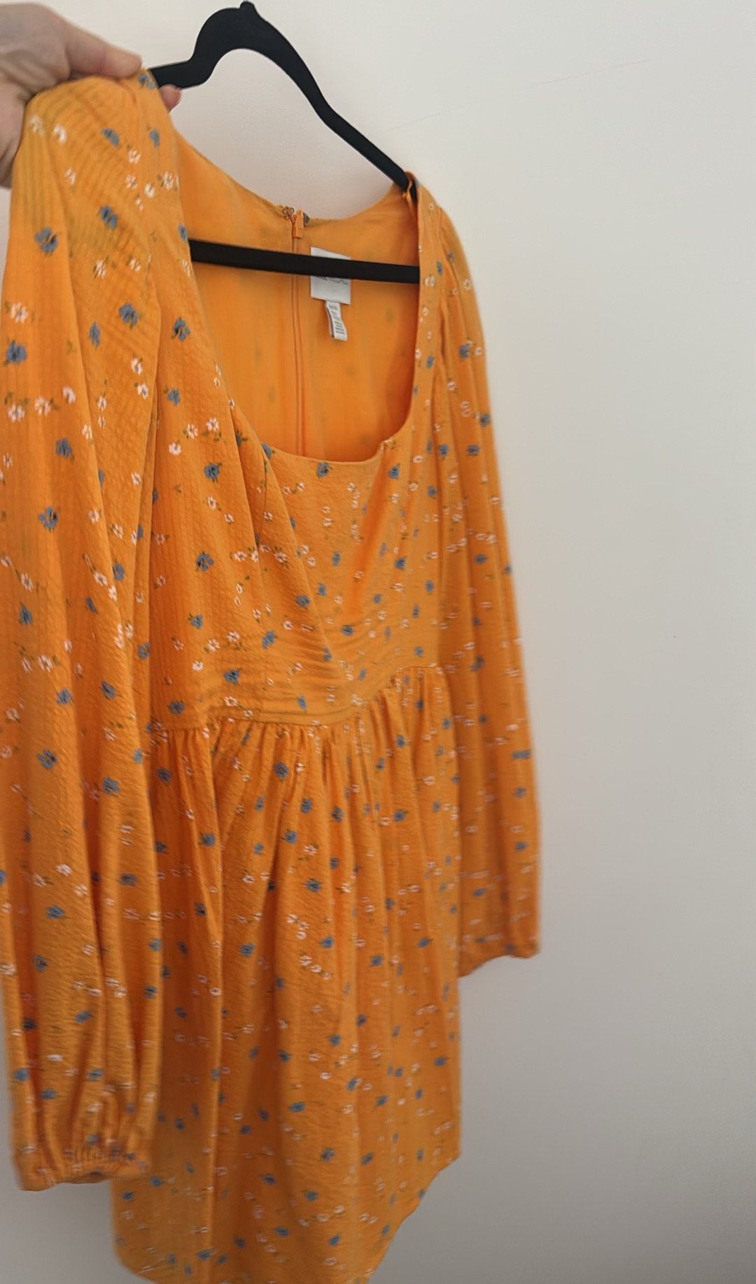 Alice McCall Orange Floral Mini Dress (Size 10) thumbnail 2