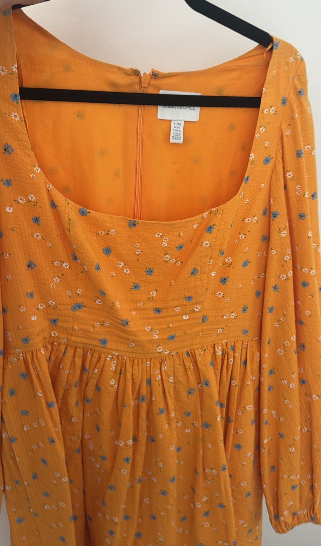 Alice McCall Orange Floral Mini Dress (Size 10) thumbnail 8