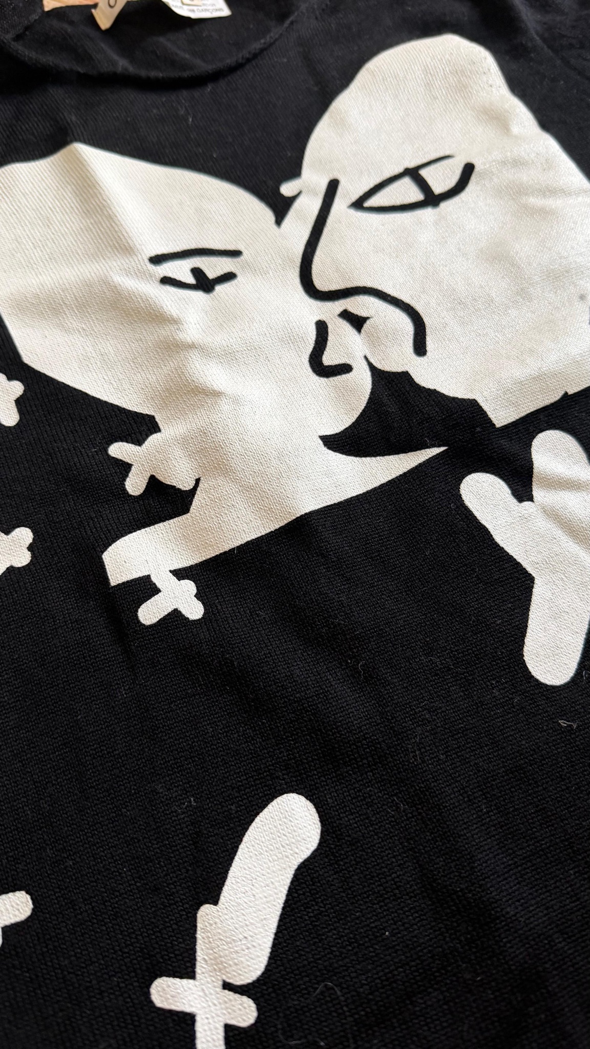 COMME des GARÇONS Graphic Wool Sweater Black (Size S) thumbnail 3