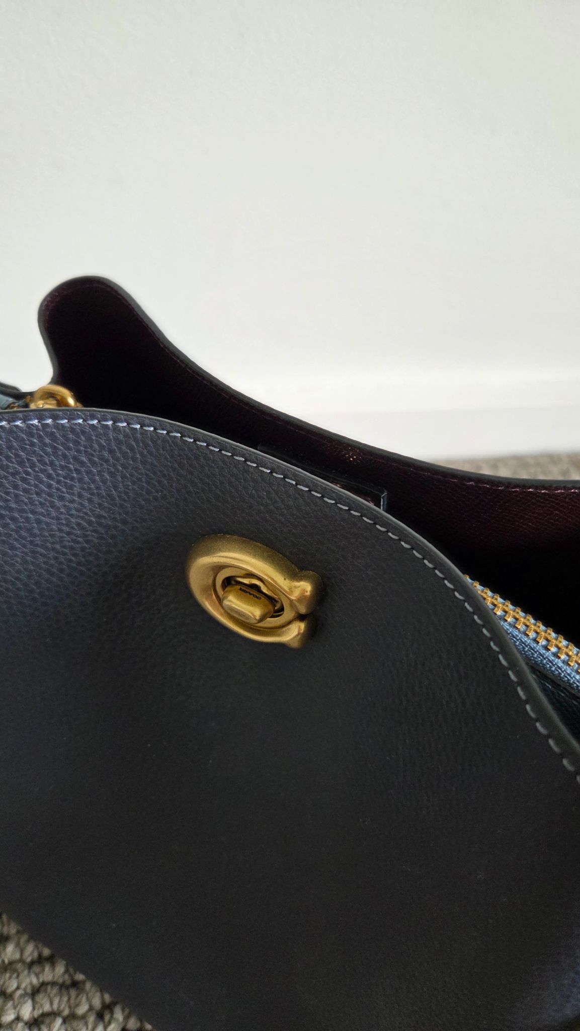 Coach Black Leather Crossbody Bag thumbnail 3