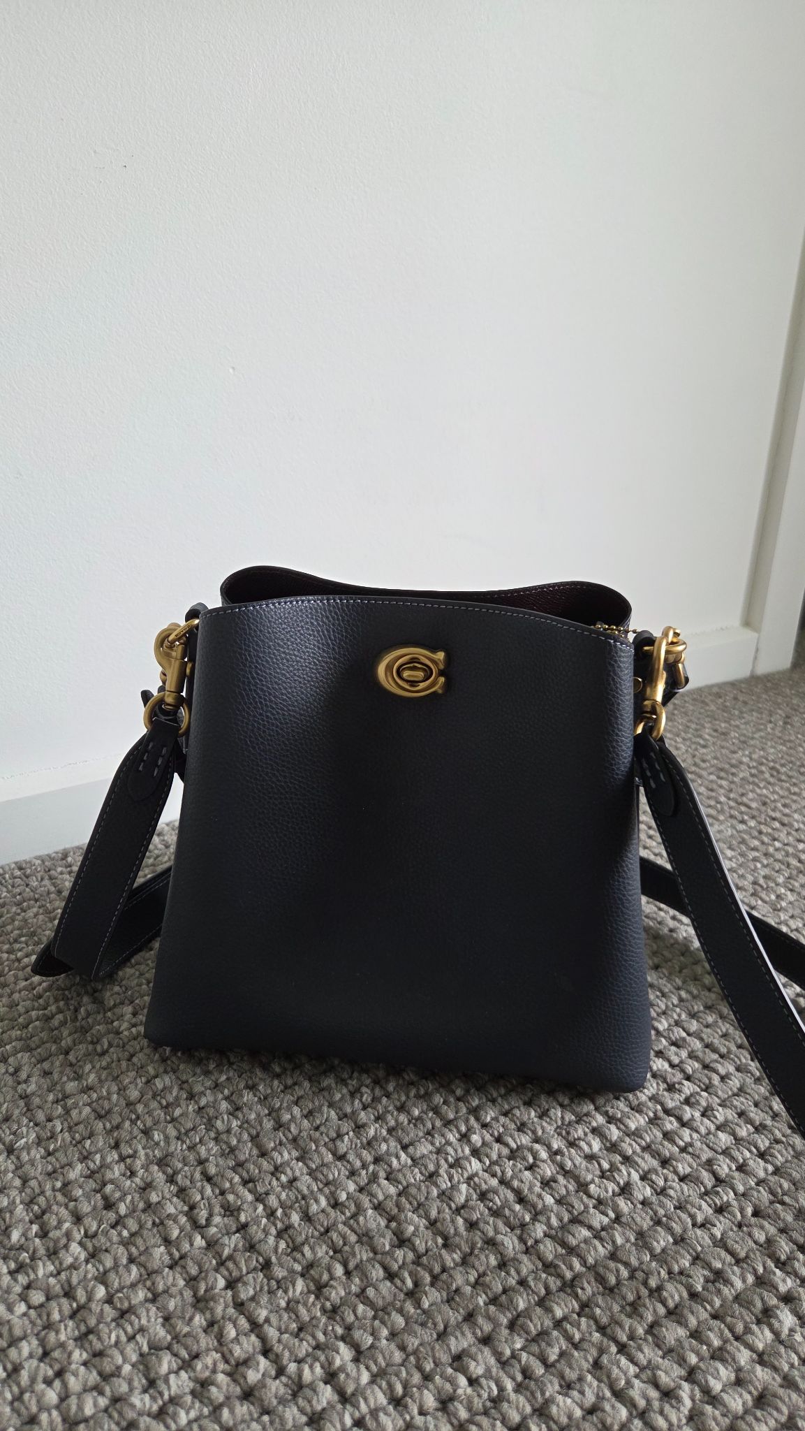 Coach Black Leather Crossbody Bag