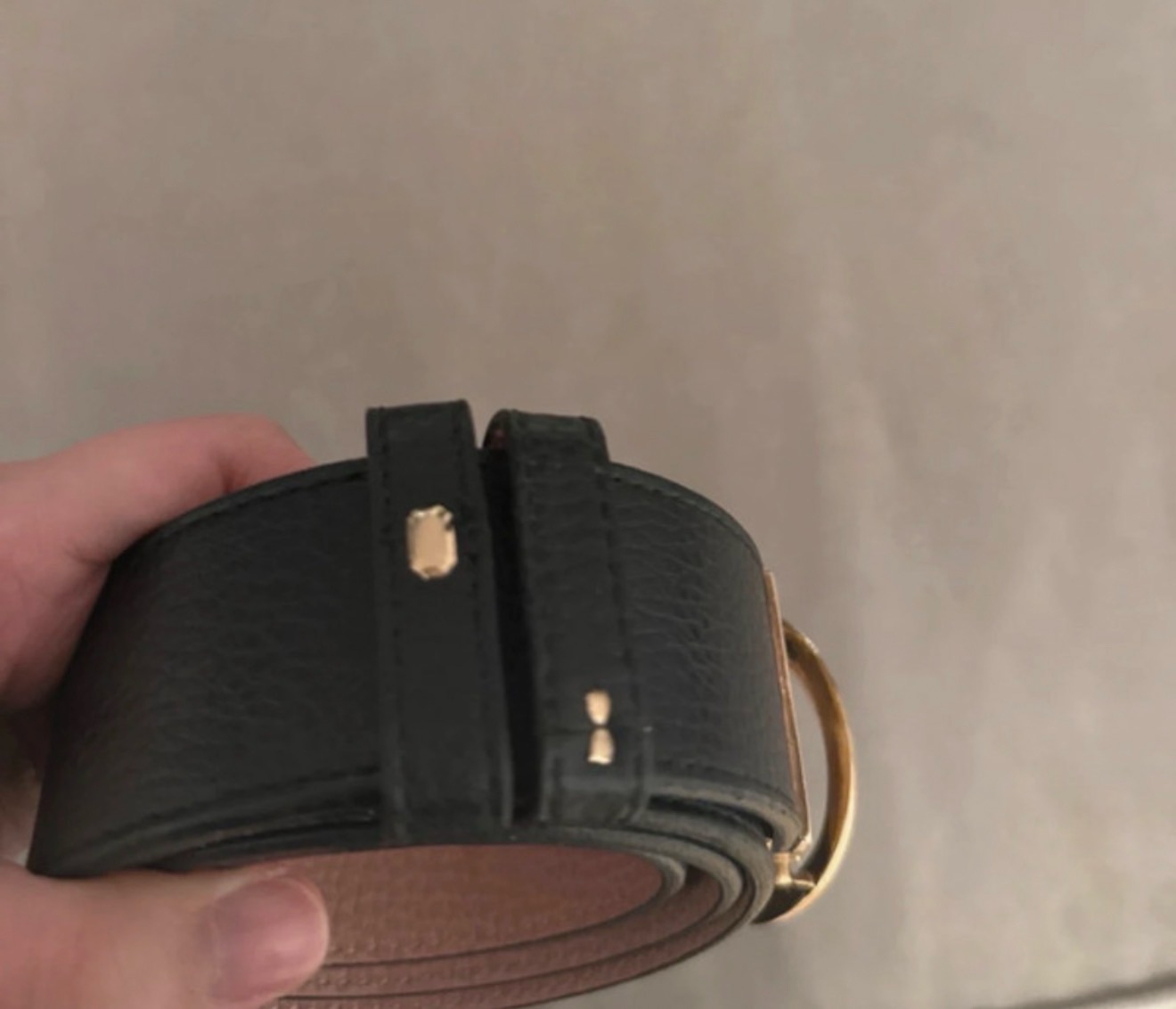 Gucci Black Leather Belt thumbnail 2