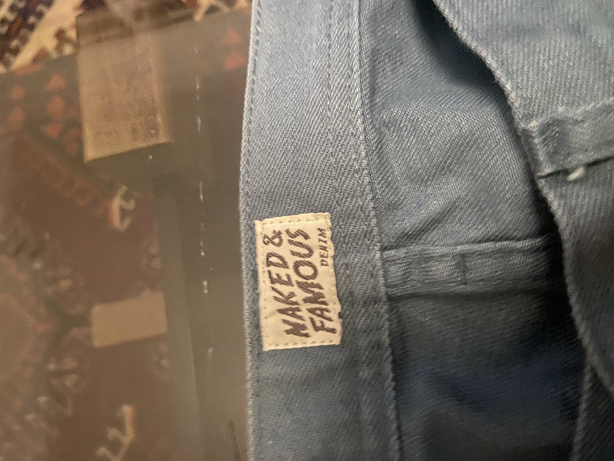 Naked & Famous Petrol Selvedge Chinos thumbnail 4