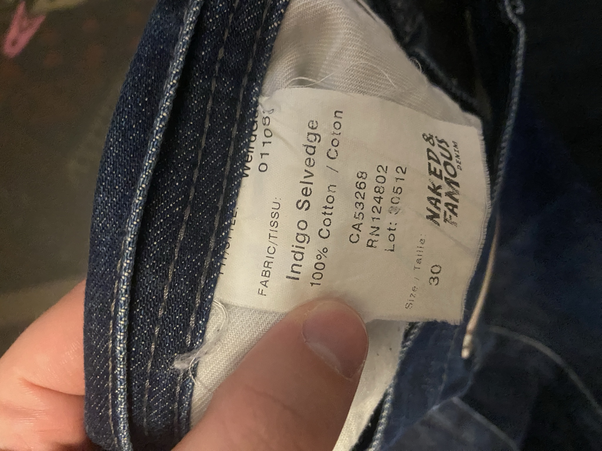 Naked & Famous Indigo Selvedge Jeans thumbnail 2