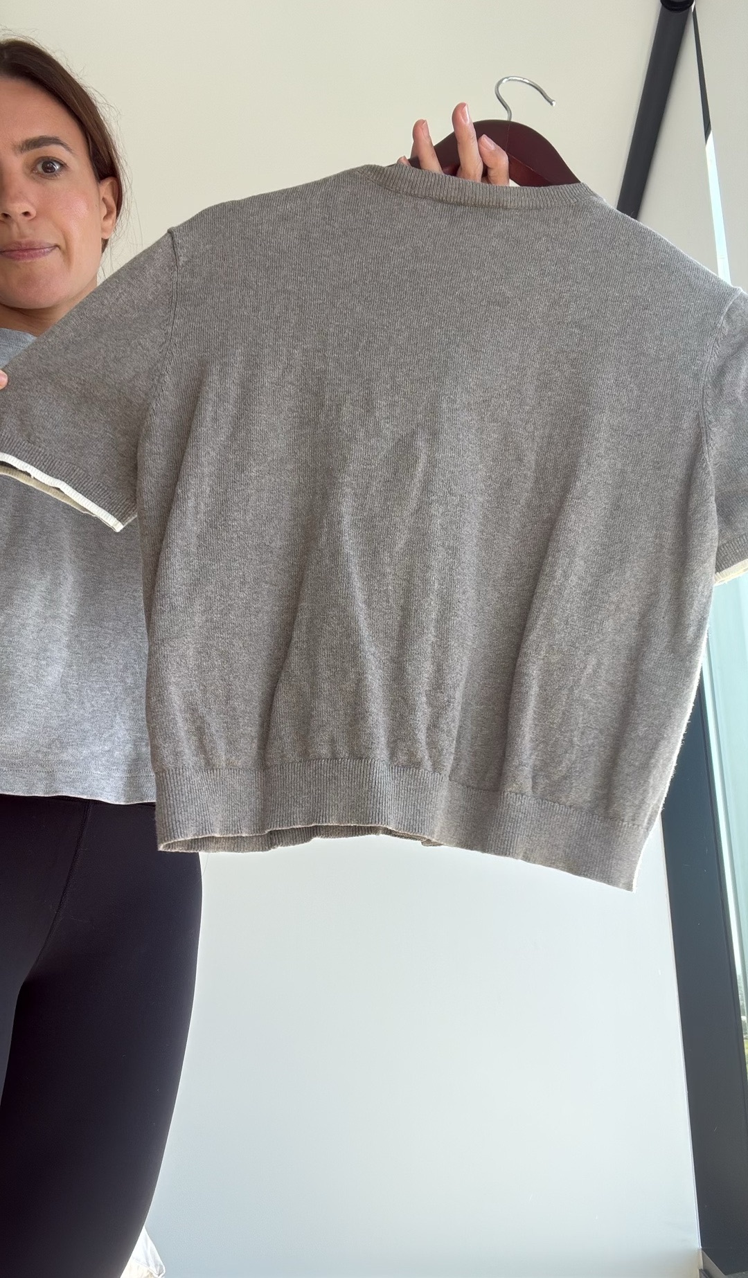 Lee Mathews Grey Short Sleeve Cardigan thumbnail 2