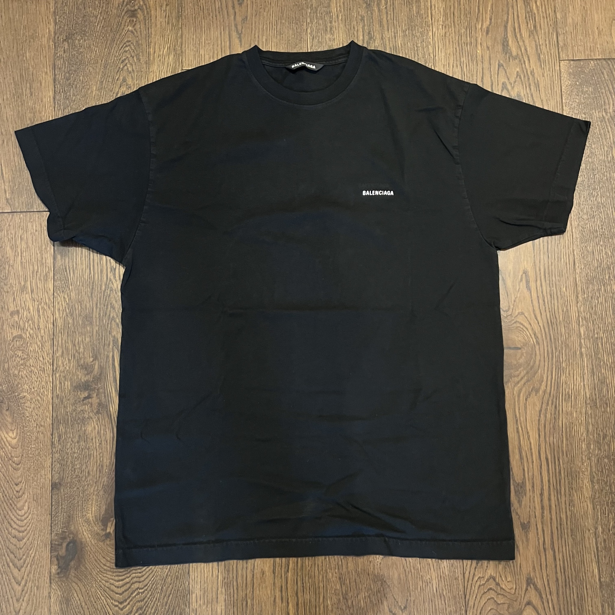 Balenciaga Black Logo T-Shirt (Size M)