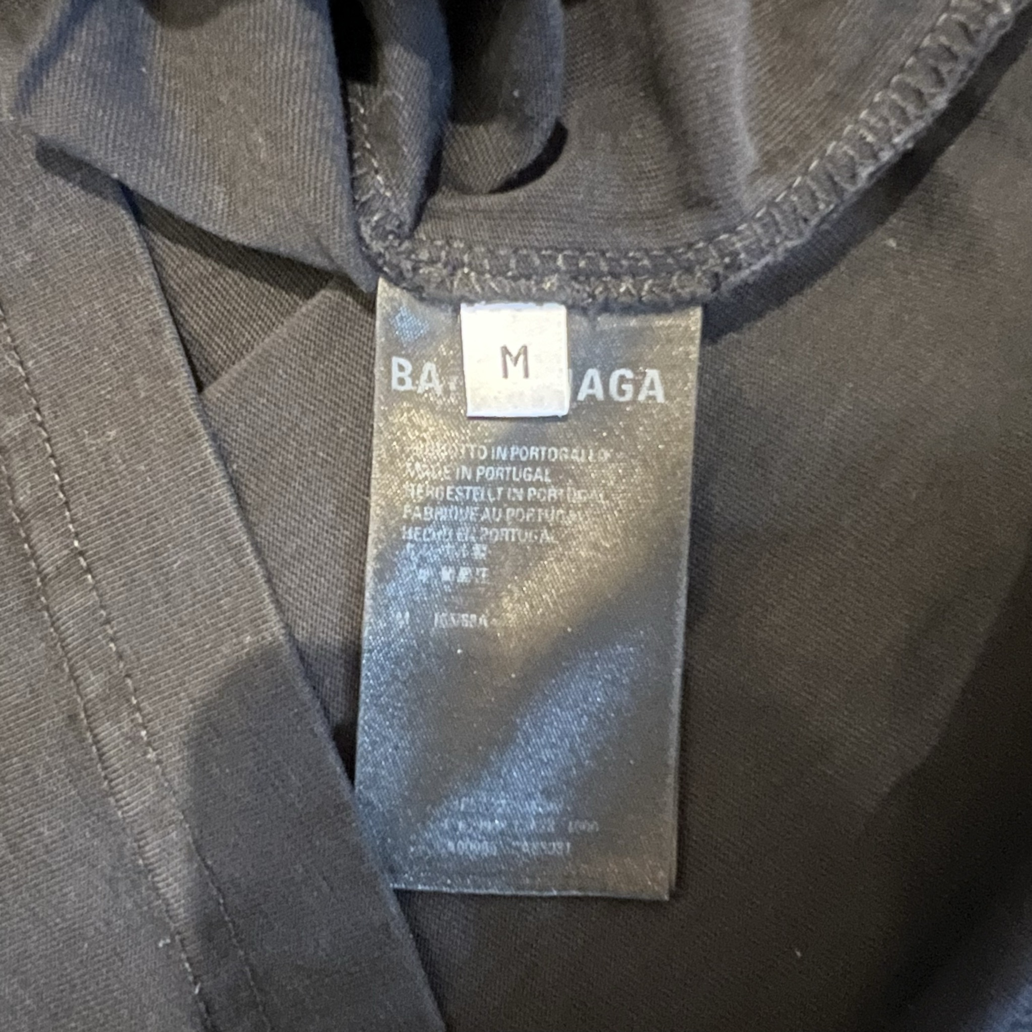 Balenciaga Black Logo T-Shirt (Size M) thumbnail 3