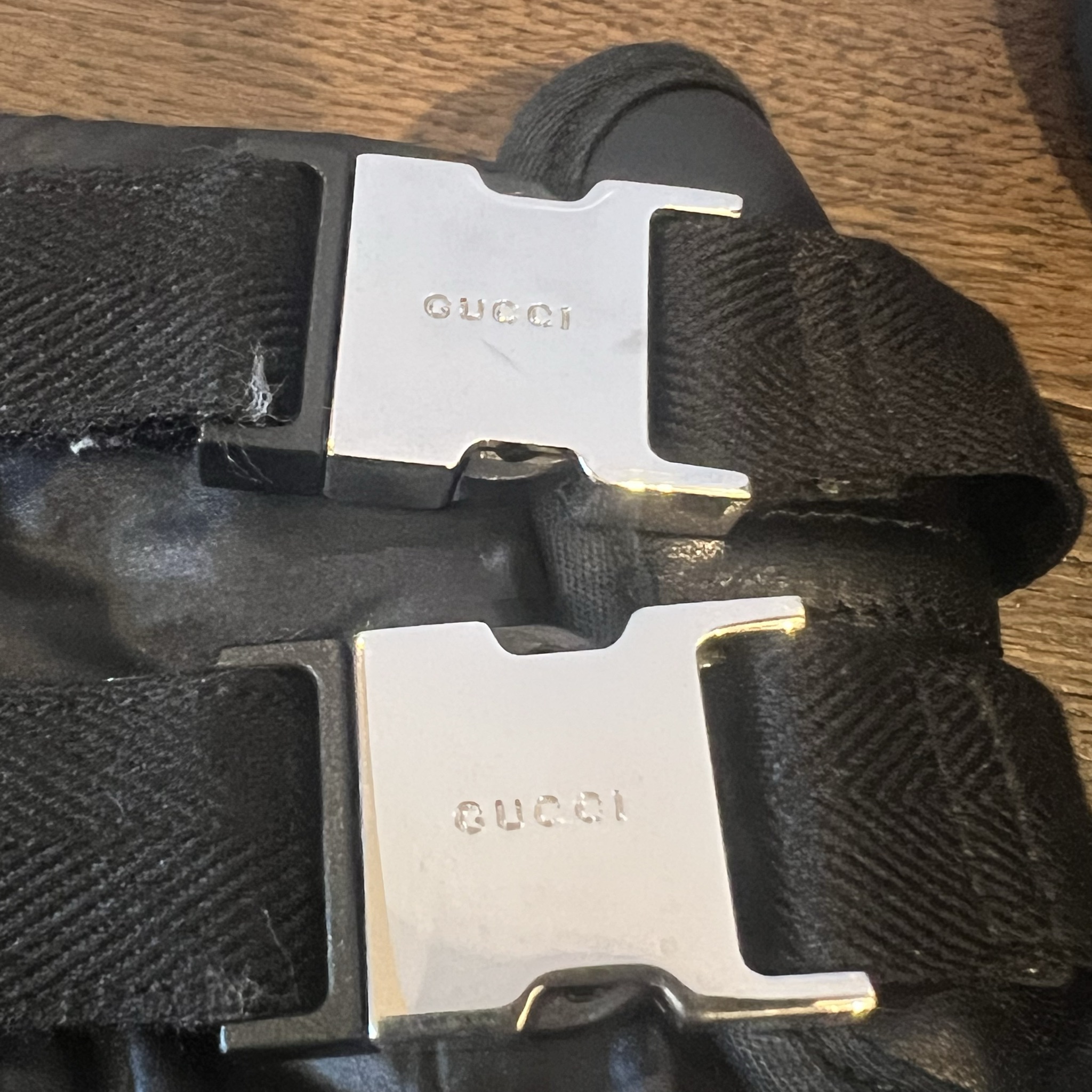 Gucci Black High Top Buckle Sneakers (Size UK 6) thumbnail 4