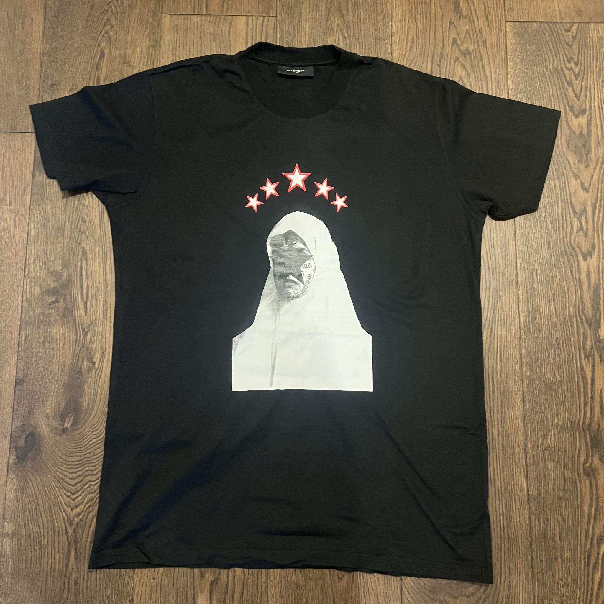Givenchy Black Madonna Print T-Shirt (Size XS)