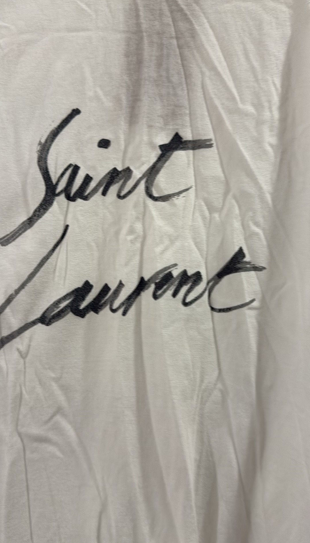 Saint Laurent White Oversized T-Shirt (Size XS) thumbnail 4