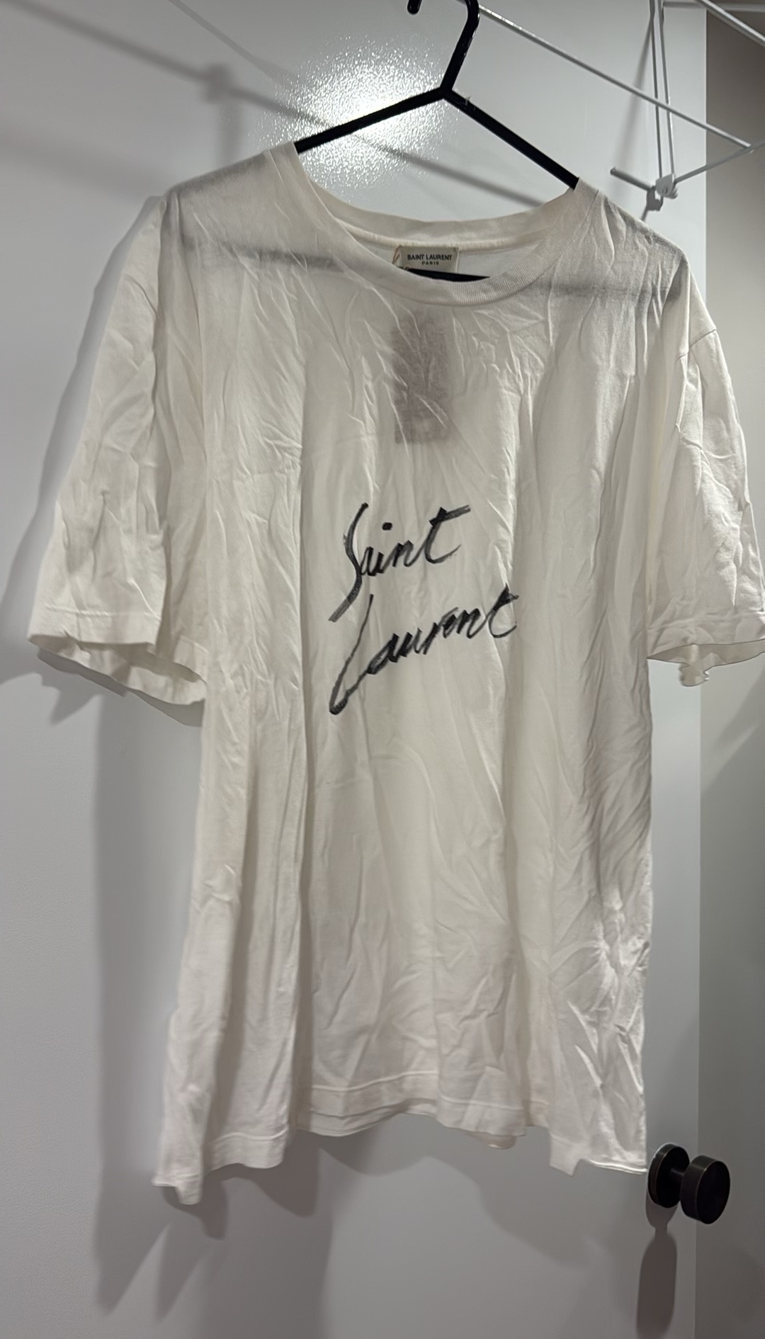 Saint Laurent White Oversized T-Shirt (Size XS)
