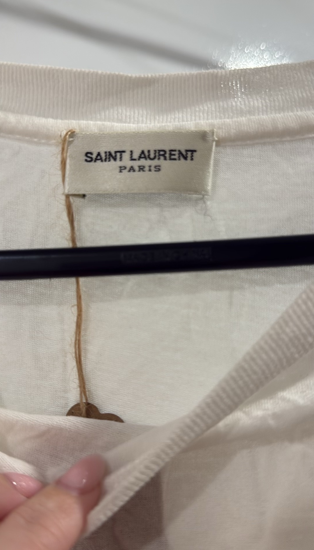 Saint Laurent White Oversized T-Shirt (Size XS) thumbnail 3
